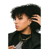 Peace No Evil stud earrings