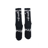 Black and White PGLJ Dove Sock