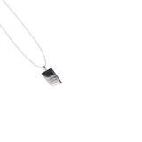 Classic PGLJ Name Plate Necklace (White Gold)