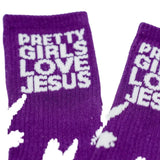 Purple PGLJ Signature Dove Sock