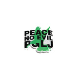 Peace No evil PGLJ Signature Decals in Green Unisex (Set of 3)