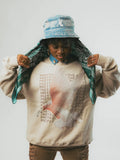 PGLJ Distressed Denim Bucket Hat