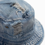 PGLJ Distressed Denim Bucket Hat