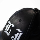 PGLJ Peace No Evil Black Leather Hat - Black