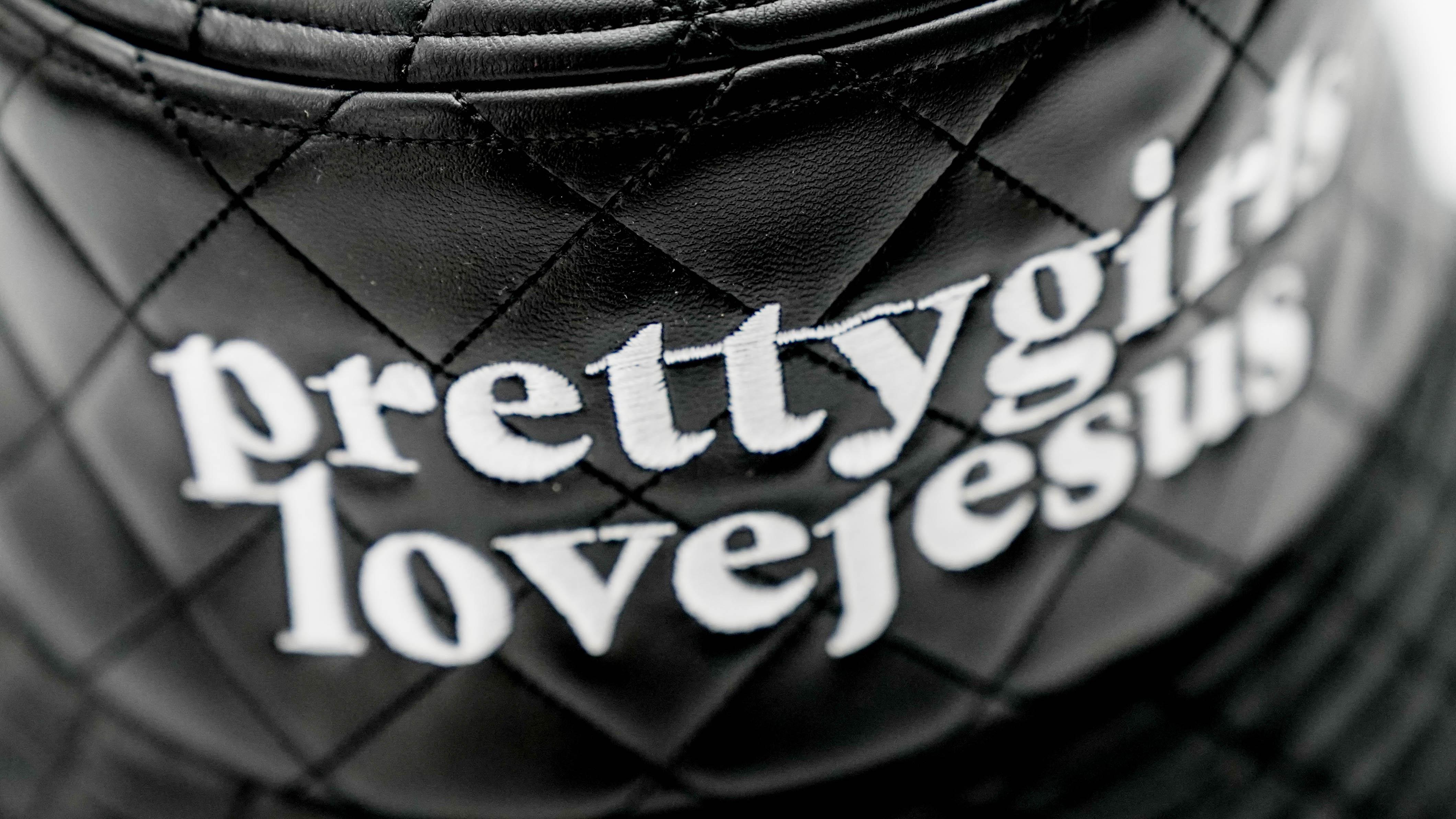 Quilted PGLJ Oversized Bucket Hat - Pretty Girls Love Jesus