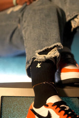 Black and White PGLJ Dove Sock