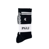 Black and White PGLJ Dove Sock