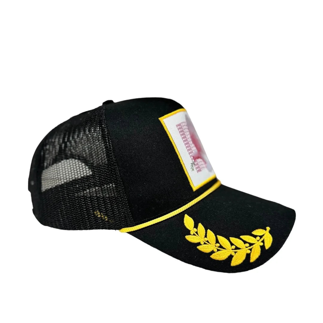 PGLJ Black and Yellow Signature Trucker hat