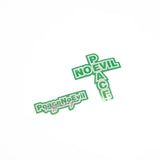 Peace No evil PGLJ Signature Decals in Green Unisex (Set of 3)