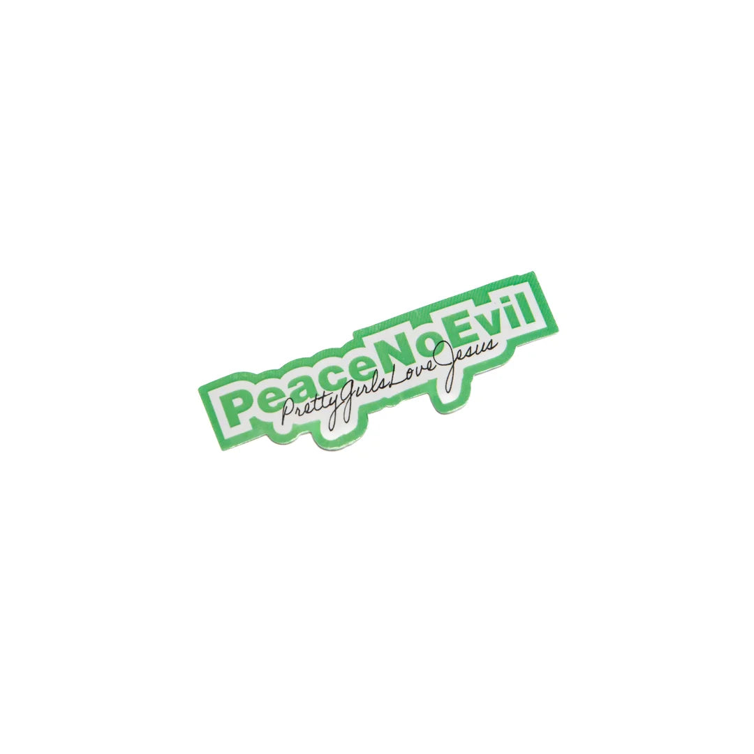 Peace No evil PGLJ Signature Decals in Green Unisex (Set of 3)
