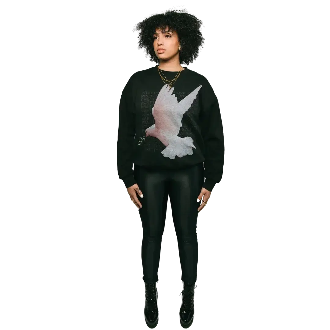 Pretty Girls Love Jesus Signature Dove Crew Sweatshirt