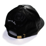 PGLJ Peace No Evil Black Leather Hat - Black