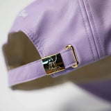 PGLJ Peace No Evil Black Leather Hat - Purple